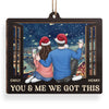 May All The Joys Of The Season Be Yours - Couple Personalized Custom Ornament - Wood Custom Shaped - Christmas Gift For Husband Wife, Anniversary