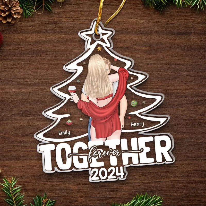 You Light Up My Life Like A Christmas Tree - Couple Personalized Custom Ornament - Acrylic Custom Shaped - Christmas Gift For Husband Wife, Anniversary
