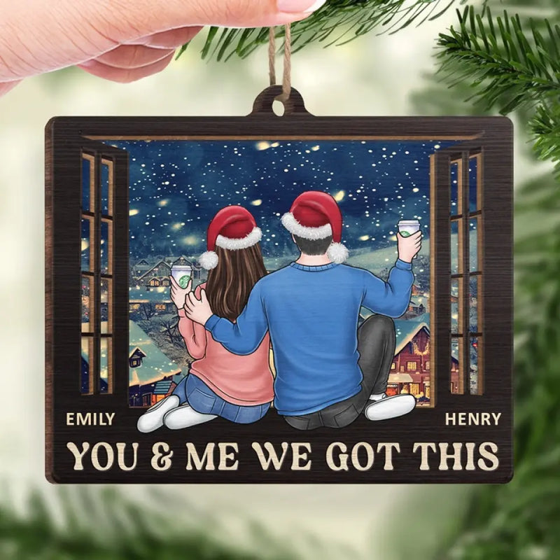 May All The Joys Of The Season Be Yours - Couple Personalized Custom Ornament - Wood Custom Shaped - Christmas Gift For Husband Wife, Anniversary