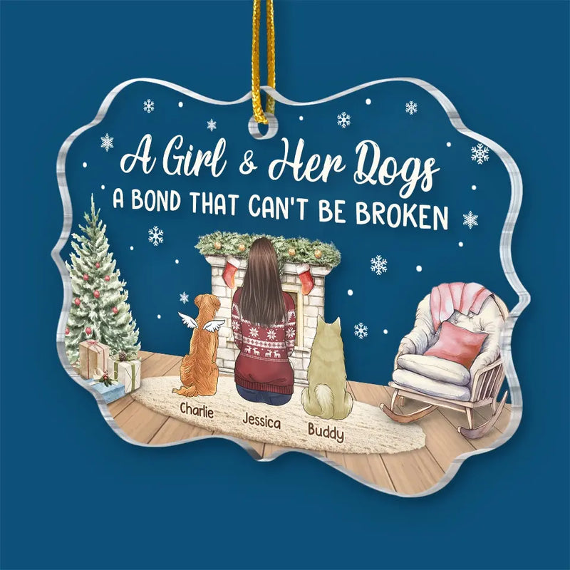 Some Angels Choose Fur Instead Of Wings - Memorial Personalized Custom Ornament - Acrylic Benelux Shaped - Sympathy Gift, Christmas Gift For Pet Owners, Pet Lovers