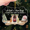 Some Angels Choose Fur Instead Of Wings - Memorial Personalized Custom Ornament - Acrylic Benelux Shaped - Sympathy Gift, Christmas Gift For Pet Owners, Pet Lovers