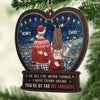 Every Moment With You Is Pure Ecstasy - Couple Personalized Custom Ornament - Wood Custom Shaped - Christmas Gift For Husband Wife, Anniversary