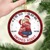 Together Is Our Favorite Place To Be - Couple Personalized Custom Ornament - Ceramic Round Shaped - Christmas Gift For Husband Wife, Anniversary