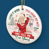 Your Kiss Is Sweeter Than Christmas Candy - Couple Personalized Custom Ornament - Ceramic Round Shaped - Christmas Gift For Husband Wife, Anniversary