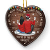 Love Is A Journey We Take Together Every Day - Couple Personalized Custom Ornament - Ceramic Heart Shaped - Christmas Gift For Husband Wife, Anniversary