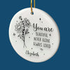 Celebrate The Beauty Of Each Unique Blossom - Bestie Personalized Custom Ornament - Ceramic Round Shaped - Christmas Gift For Best Friends, BFF, Sisters