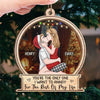 You Are The Only Person I Want To Find Under The Mistletoe - Couple Personalized Custom Ornament - Wood Custom Shaped - Christmas Gift For Husband Wife, Anniversary