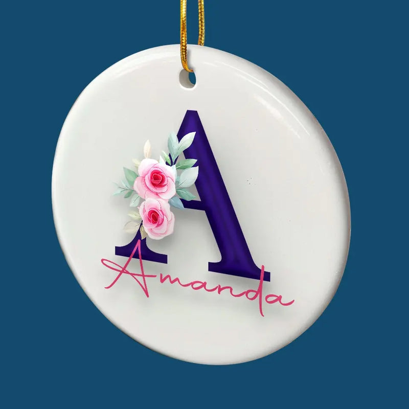 True Friendship Is A Plant Of Slow Growth - Bestie Personalized Custom Ornament - Ceramic Round Shaped - Gift For Best Friends, BFF, Sisters