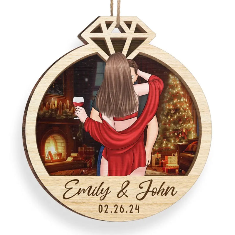 You Will Never Age For Me, Nor Fade, Nor Die - Couple Personalized Custom Ornament - Wood Custom Shaped - Christmas Gift For Husband Wife, Anniversary