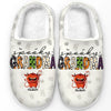 A Spooky Mom Knows How To Brew Up Fun - Family Personalized Custom Fluffy Slippers - Halloween Gift For Mom, Grandma