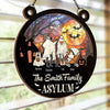 This Halloween Is Ours - Family Personalized Window Hanging Suncatcher - Halloween Gift For Family Members