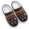Halloween Isn’t Scary With A Mom Like Mine - Family Personalized Custom Fluffy Slippers - Halloween Gift For Mom, Grandma