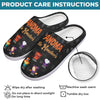 Halloween Isn’t Scary With A Mom Like Mine - Family Personalized Custom Fluffy Slippers - Halloween Gift For Mom, Grandma