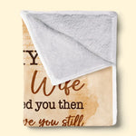 Custom Name Romantic Wife Anniversary Gifts - Personalized Blanket