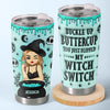 My Witch Switch Is Lit - Personalized Custom 3D Inflated Effect Printed Tumbler - Halloween Gift For Witches, Yourself