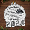 Custom Photo Words Can Not Express The Joy Of New Life -  Family Personalized Custom Ornament - Metal Custom Shaped - Christmas Gift For Baby Kids, Newborn Baby
