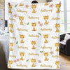 Tall Dreams Start With Tiny Giraffe Legs - Family Personalized Custom Baby Blanket - Gift For Baby Kids, Newborn Baby