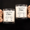 By Chance We Met, By Choice We Become Friends - Bestie Personalized Custom Glass Mug - Gift For Best Friends, BFF, Sisters