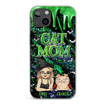 Custom Name Cat Mom Halloween Gifts for Women - Personalized Phone Case