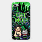 Custom Name Cat Mom Halloween Gifts for Women - Personalized Phone Case