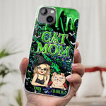 Custom Name Cat Mom Halloween Gifts for Women - Personalized Phone Case