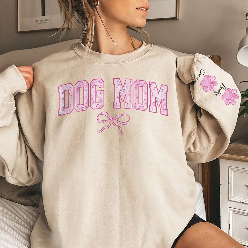 Pawsitively The Love Of My Life - Dog & Cat Personalized Custom Unisex Sweatshirt With Design On Sleeve - Gift For Pet Owners, Pet Lovers