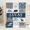 Be Brave Little Explorer - Family Personalized Custom Baby Blanket - Gift For Baby Kids, Newborn Baby
