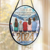 A Whole Lot Of Love - Family Personalized Custom Stained Glass Window Hanging Suncatcher - Christmas Gift For Family Members