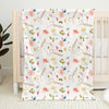 Baby Likes Flowers That Are Forever in Bloom - Family Personalized Custom Baby Blanket - Gift For Baby Kids, Newborn Baby