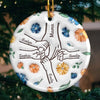 A Mother’s Touch Is A Heart's Anchor - Family Personalized Custom 3D Inflated Effect Printed Ornament - Ceramic Round Shaped - Christmas Gift For Mom, Grandma