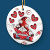 Grandma's Love Is The Sweetest Gift Of All - Family Personalized Custom 3D Inflated Effect Printed Ornament - Ceramic Round Shaped - Christmas Gift For Mom, Grandma