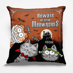 Halloween Cat Meownsters Decor - Pillow