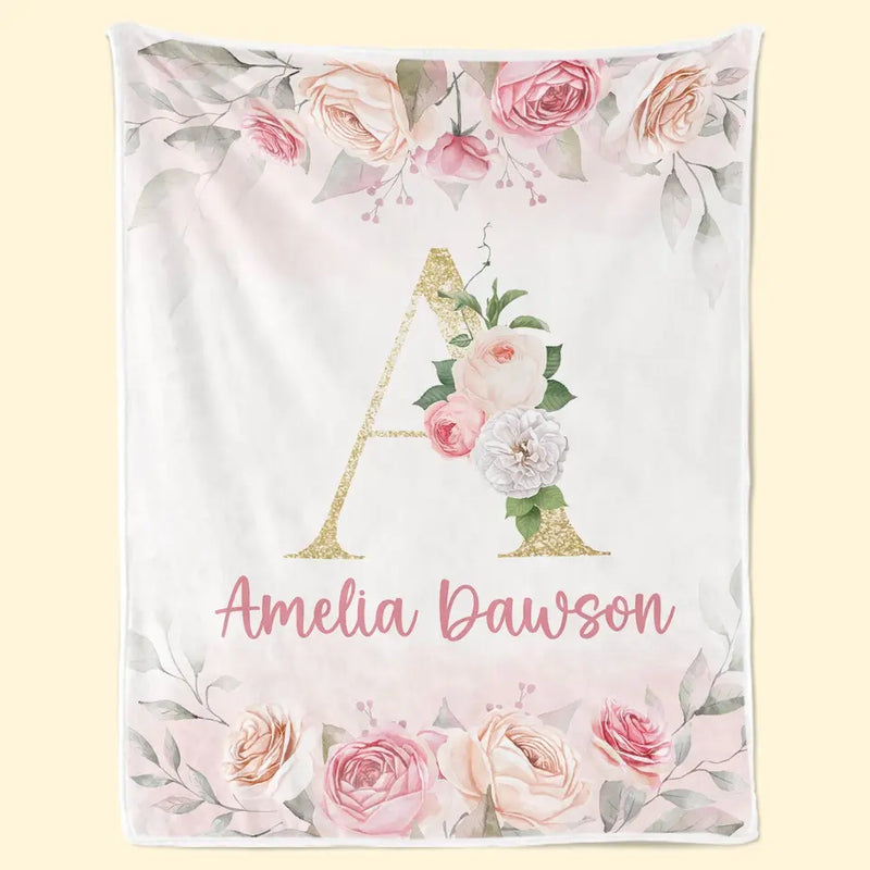 You Are The Cheerful Flower In Our Family’s Bouquet - Family Personalized Custom Baby Blanket - Gift For Baby Kids, Newborn Baby