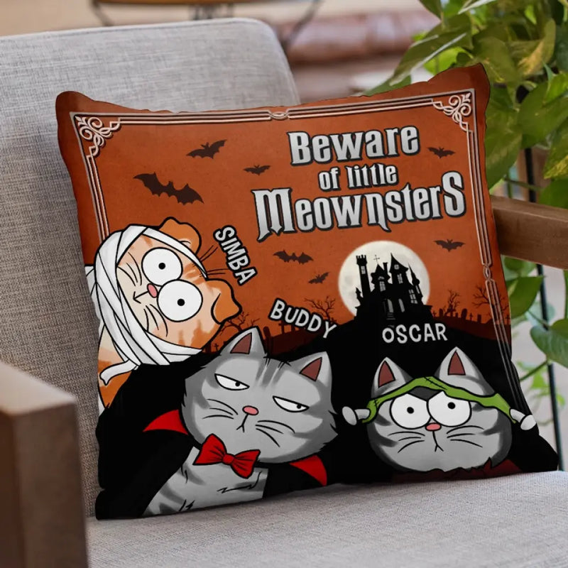 You Better Know Who Rule The House - Cat Personalized Custom Pillow - Halloween Gift For Pet Owners, Pet Lovers