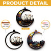 Halloween Brings Us Together For Fun And Laughter - Family Personalized Window Hanging Suncatcher - Halloween Gift For Family Members