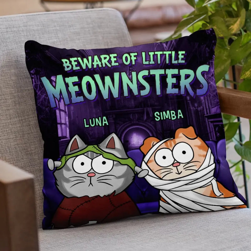 We Rule The House - Cat Personalized Custom Pillow - Halloween Gift For Pet Owners, Pet Lovers