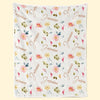 Baby Likes Flowers That Are Forever in Bloom - Family Personalized Custom Baby Blanket - Gift For Baby Kids, Newborn Baby