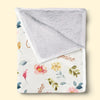 Baby Likes Flowers That Are Forever in Bloom - Family Personalized Custom Baby Blanket - Gift For Baby Kids, Newborn Baby