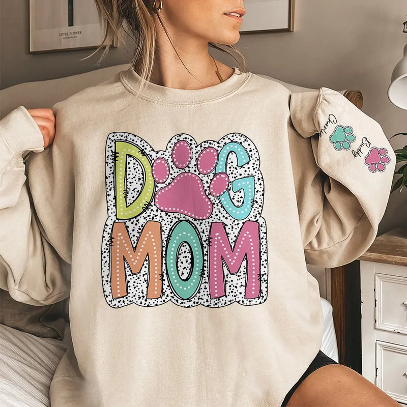 My Pet Fills My Heart With Joy - Dog & Cat Personalized Custom Unisex Sweatshirt With Design On Sleeve - Gift For Pet Owners, Pet Lovers