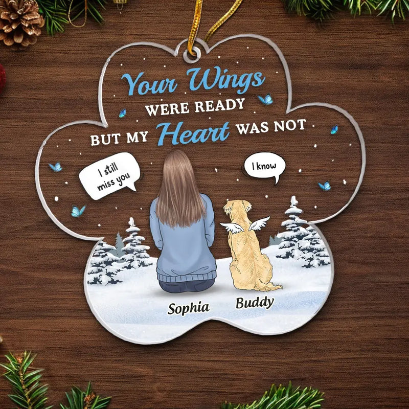 Custom Name Memorial Dog Christmas Gifts - Personalized Ornament
