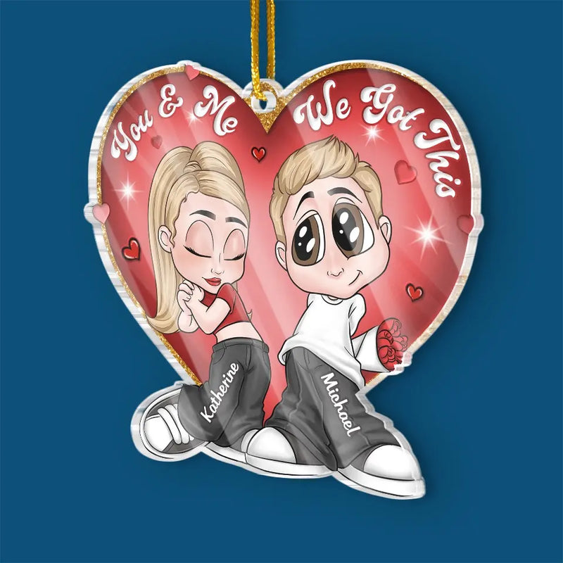 We Believe In Love - Couple Personalized Custom Ornament - Acrylic Custom Shaped - Christmas Gift For Husband Wife, Anniversary