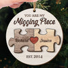 Making Memories Together Is What Christmas Is All About - Couple Personalized Custom Shaped 2 Layered Wood Christmas Ornament - Christmas Gift For Husband Wife, Anniversary