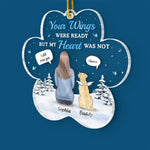Custom Name Memorial Dog Christmas Gifts - Personalized Ornament