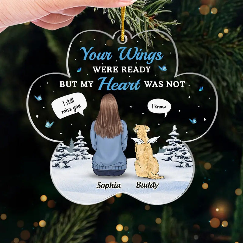 Custom Name Memorial Dog Christmas Gifts - Personalized Ornament