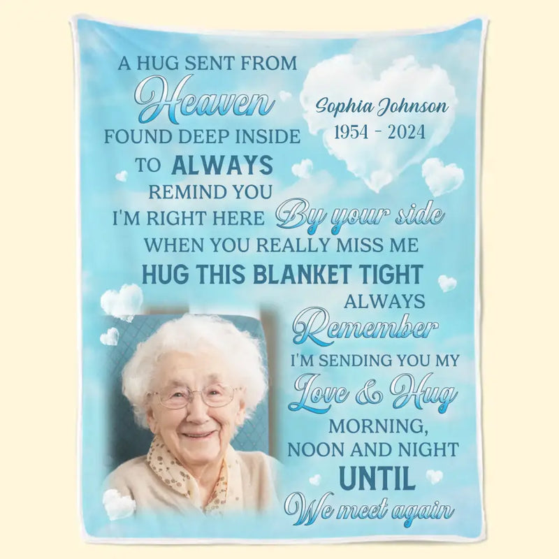 Custom Photo Memorial Remembrance Gifts - Personalized Blanket