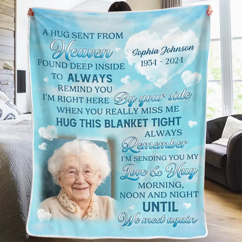 Custom Photo Memorial Remembrance Gifts - Personalized Blanket