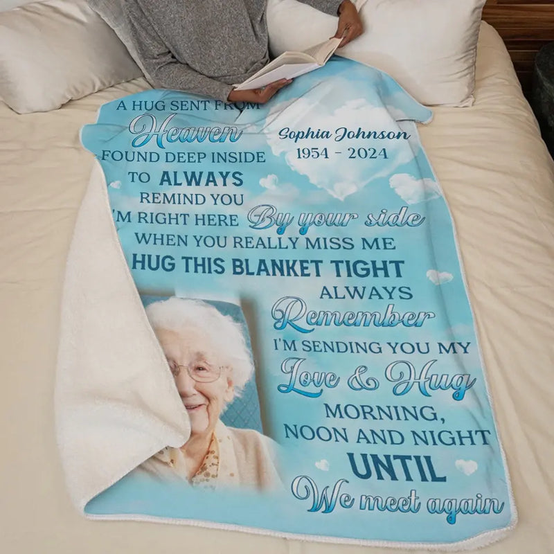 Custom Photo Memorial Remembrance Gifts - Personalized Blanket