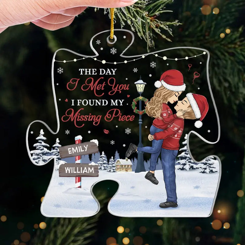 You Are My Favorite Christmas Present - Couple Personalized Custom Ornament - Acrylic Custom Shaped - Christmas Gift For Husband Wife, Anniversary