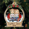 Your Love During The Christmas Season Brings Joy To My Heart - Couple Personalized Custom Ornament - Acrylic Custom Shaped - Christmas Gift For Husband Wife, Anniversary