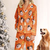 Custom Photo Double, Double Toil And Trouble - Family Personalized Custom Pajamas - Halloween Gift For Family Members